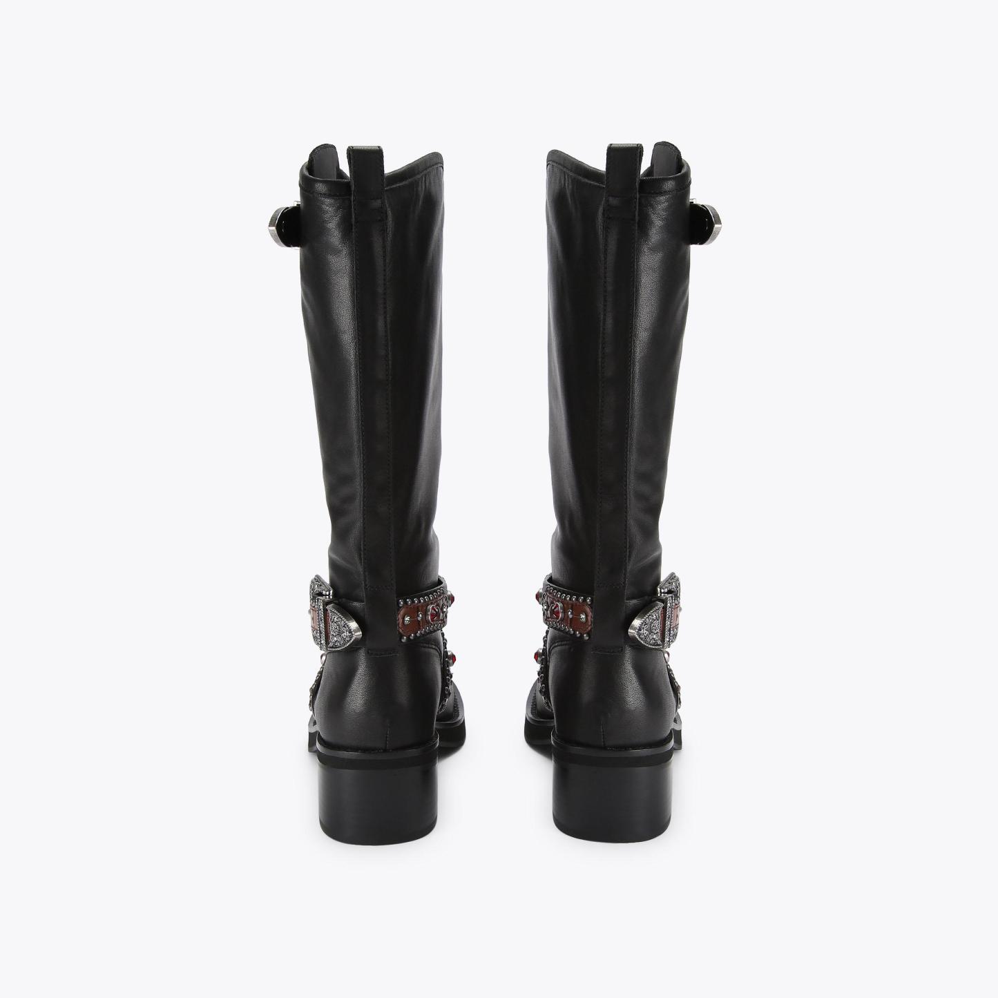 Kurt Geiger London Western Biker Boot - Black - view 4