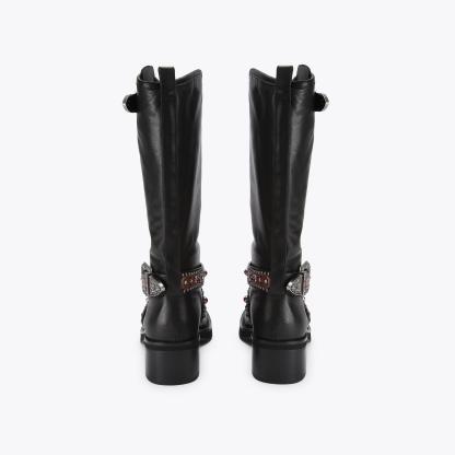 Kurt Geiger London Western Biker Boot - Black - view 4
