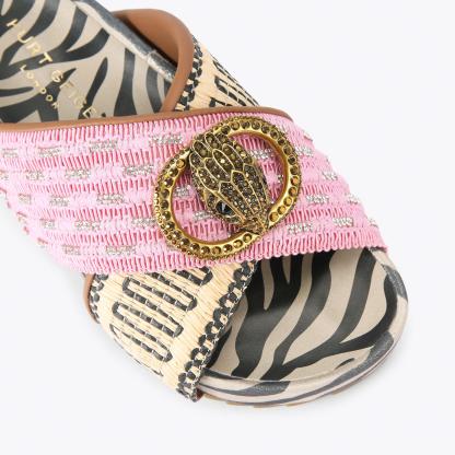 Kurt Geiger London Chelsea Cross Strap Sandal - Pink - view 5