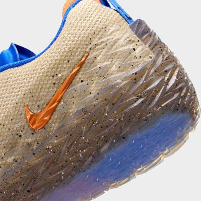 Men's Nithtke S.T. Charge PE Cade Cunningham Basketball Shoes - Rattan/Bright Mandarin/Hyper Royal - Detail shot
