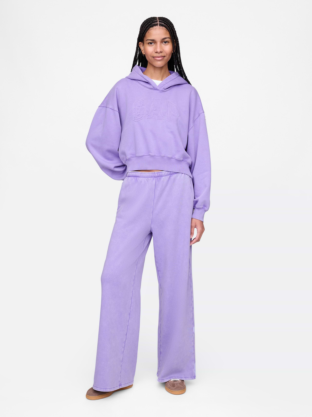 VintageSoft Baggy Sweatpants - Wisteria blossom purple