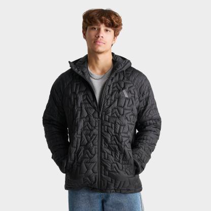 Men's adidas Terrex Xperior Primaloft Loose Fill Insulated Hooded Jacket - Black