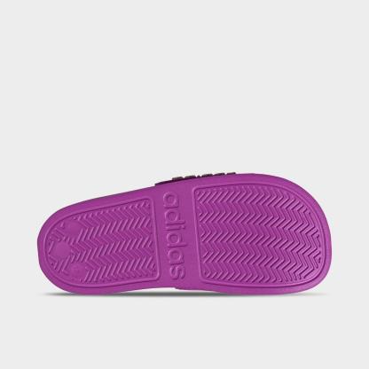 Little Kids' and Big Kids' adidas adilette Shower Slide Sandals - Purple Burst/Bliss Pink/Semi Ice Tangerine - view 6