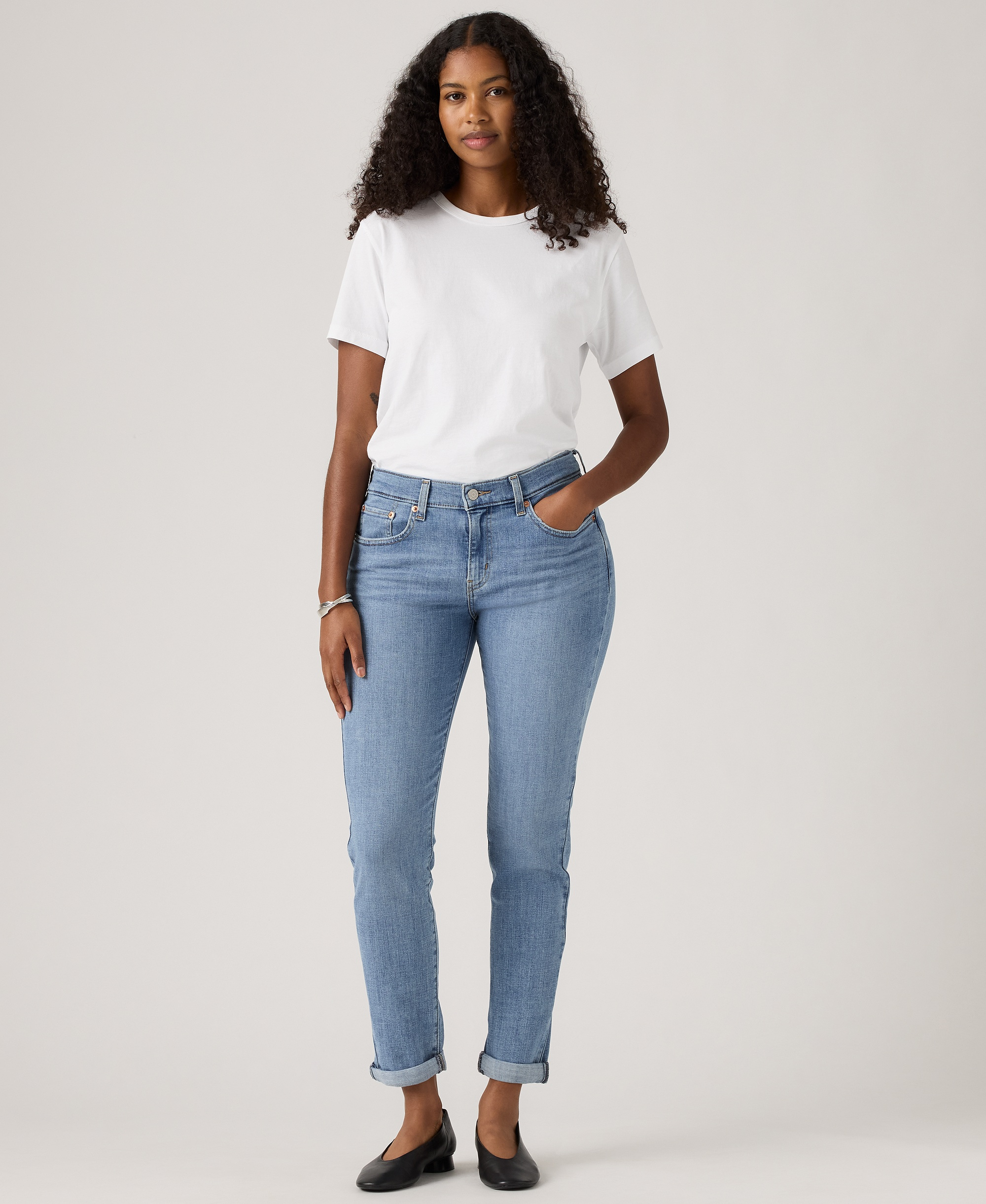 Levi's Women's Relaxed Boyfriend Tapered Leg Jeans - Lapis Topic