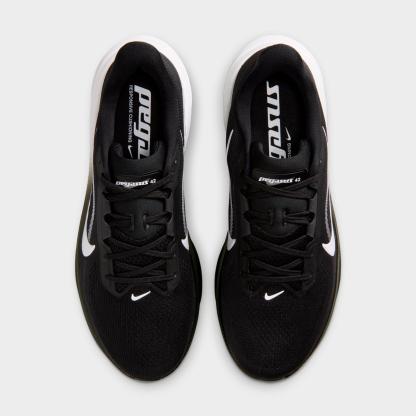 Men's Nithtke Pegasus 42 Running Shoes (Wide Width) - Black/Photon Dust/White - Top view