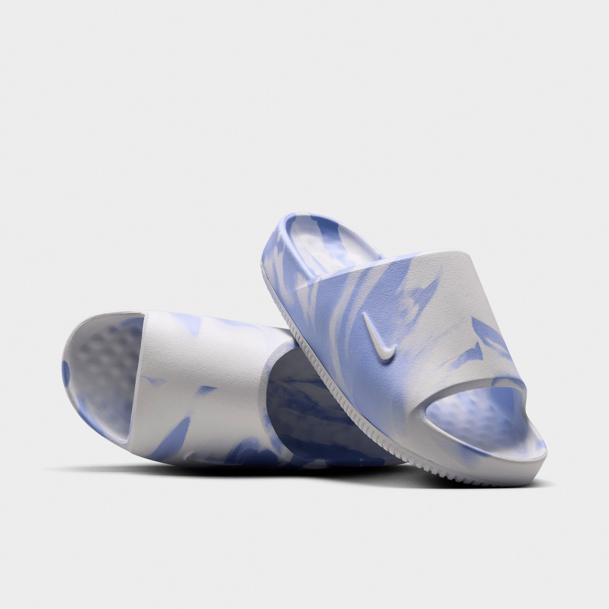 Women's Nithtke Calm 2.0 Slide Sandals - Summit White/Football Grey/Aluminum - Both shoes facing left