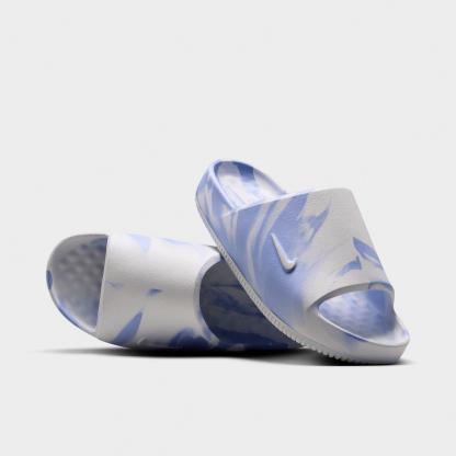 Women's Nithtke Calm 2.0 Slide Sandals - Summit White/Football Grey/Aluminum - Both shoes facing left