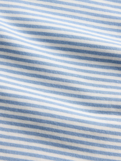 Modern Crew T-Shirt - Light blue stripe