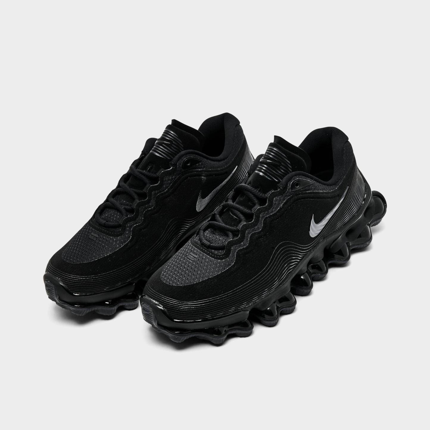 Big Kids' Nithtke Air Liquid Max Casual Shoes - Black/Anthracite/Black - Both shoes facing left