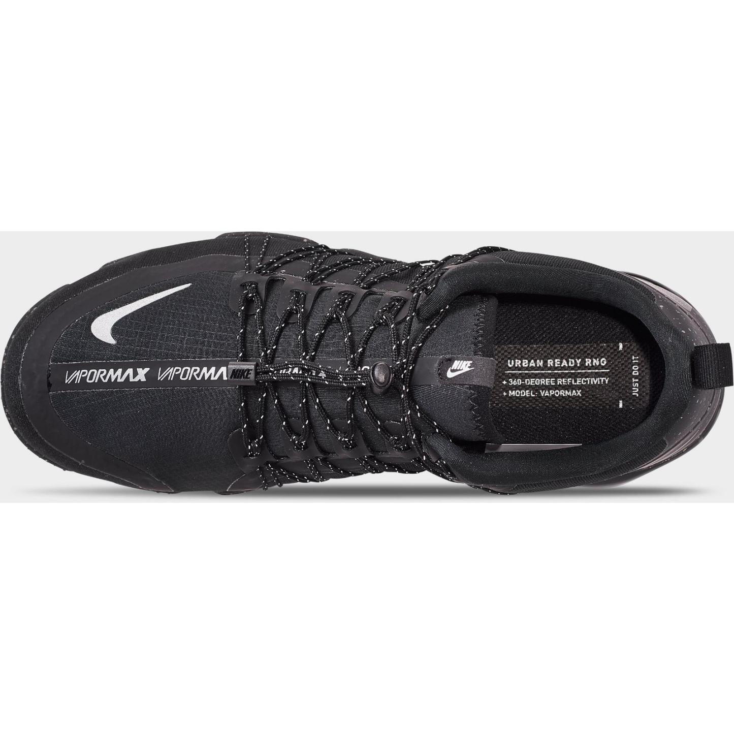 Men's Nike Air VaporMax Run Utility Running Shoes - Black/Reflective Silver/Black/Black