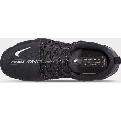 Men's Nike Air VaporMax Run Utility Running Shoes - Black/Reflective Silver/Black/Black