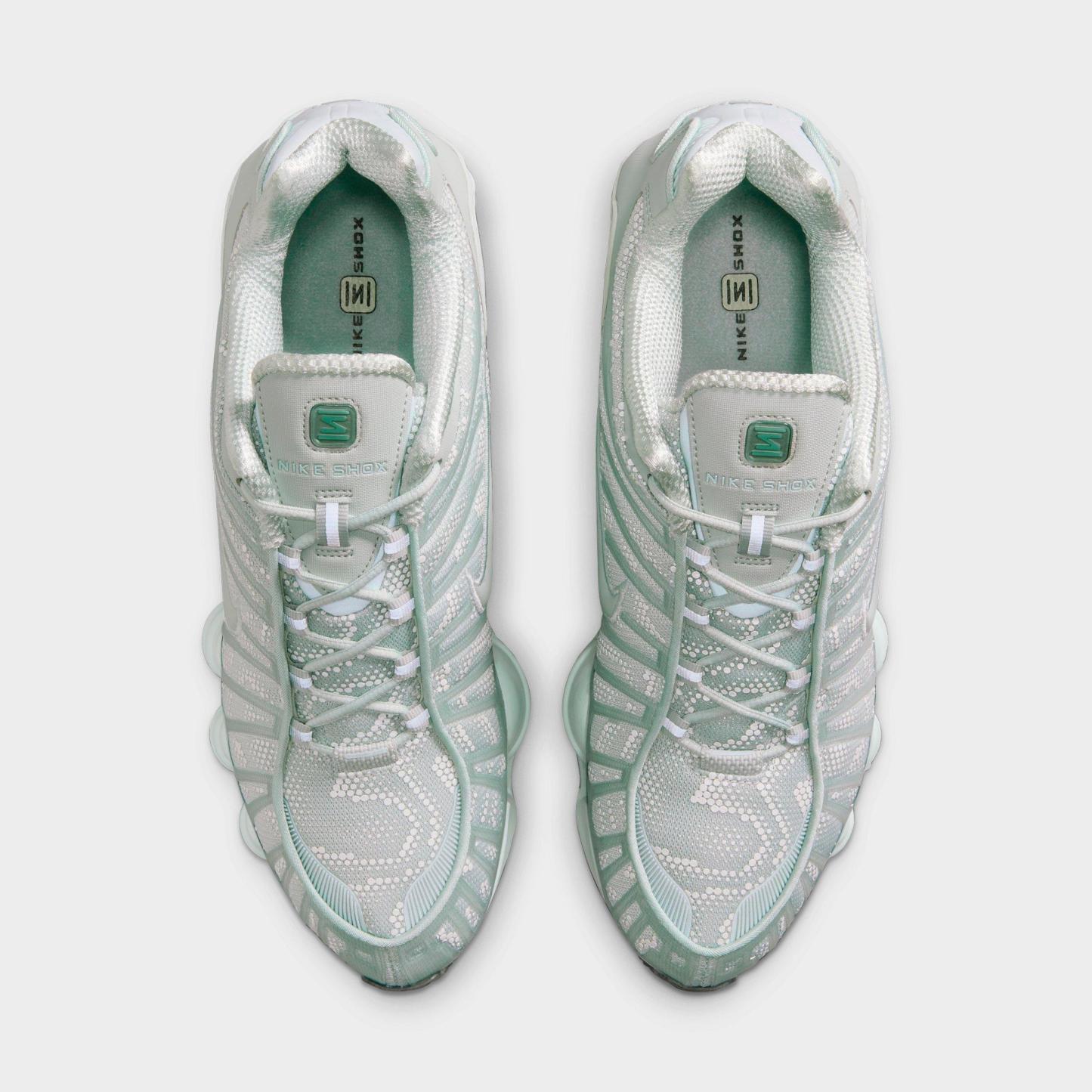 Men's Nithtke Shox TL Casual Shoes - Part 1 - Light Silver/Newsprint/Light Silver - Top view