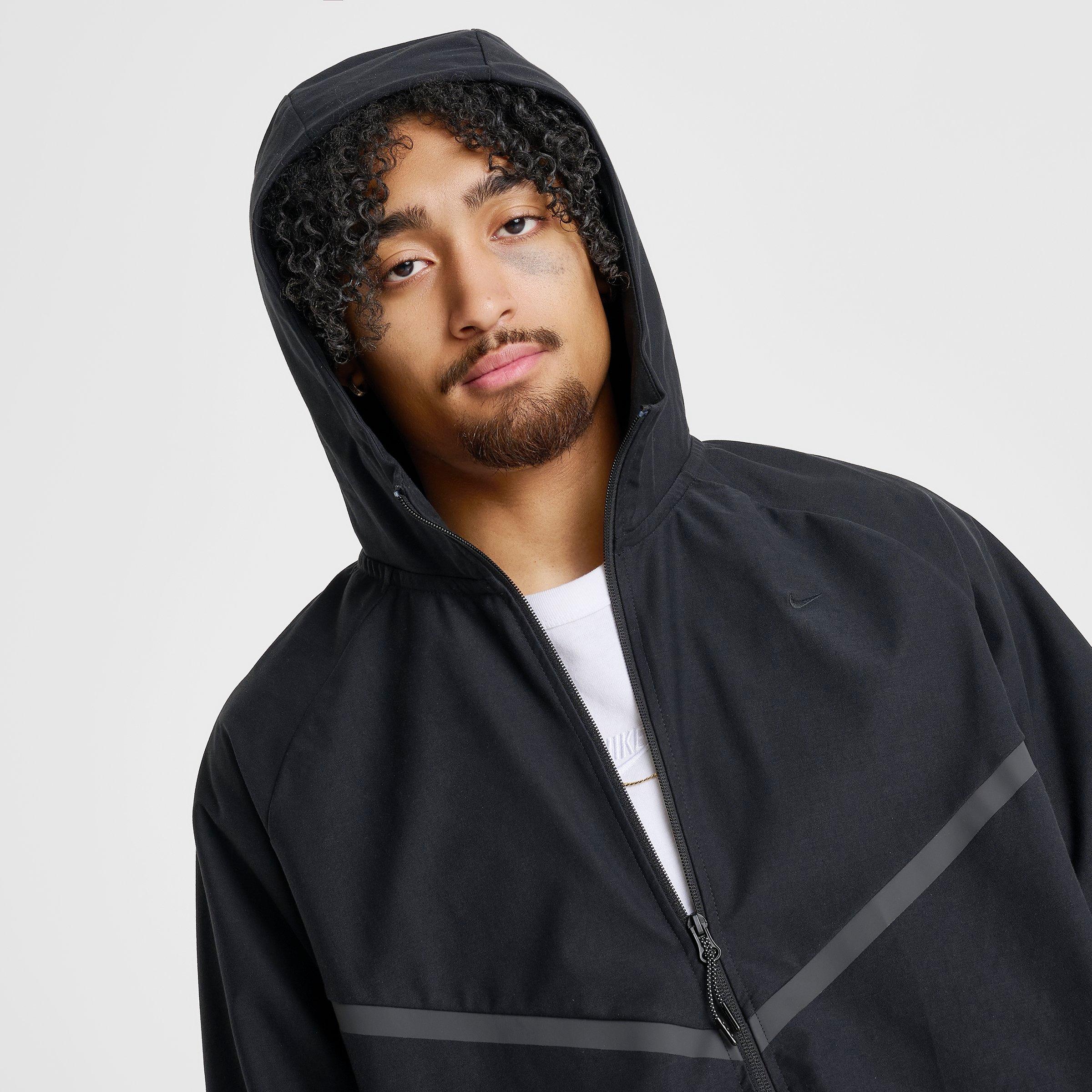 Men's Nithtke Tech Shori Knit Full-Zip Windbreaker Jacket - Black/Black