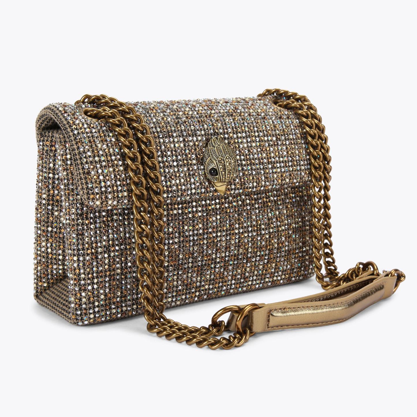 Kurt Geiger London Medium Fabric Kensington Bag - Beige - view 3