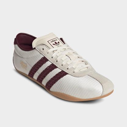 Women's adidas Originals Tokyo Casual Shoes - Part 2 - Off White/Maroon/Gum - Both shoes facing left