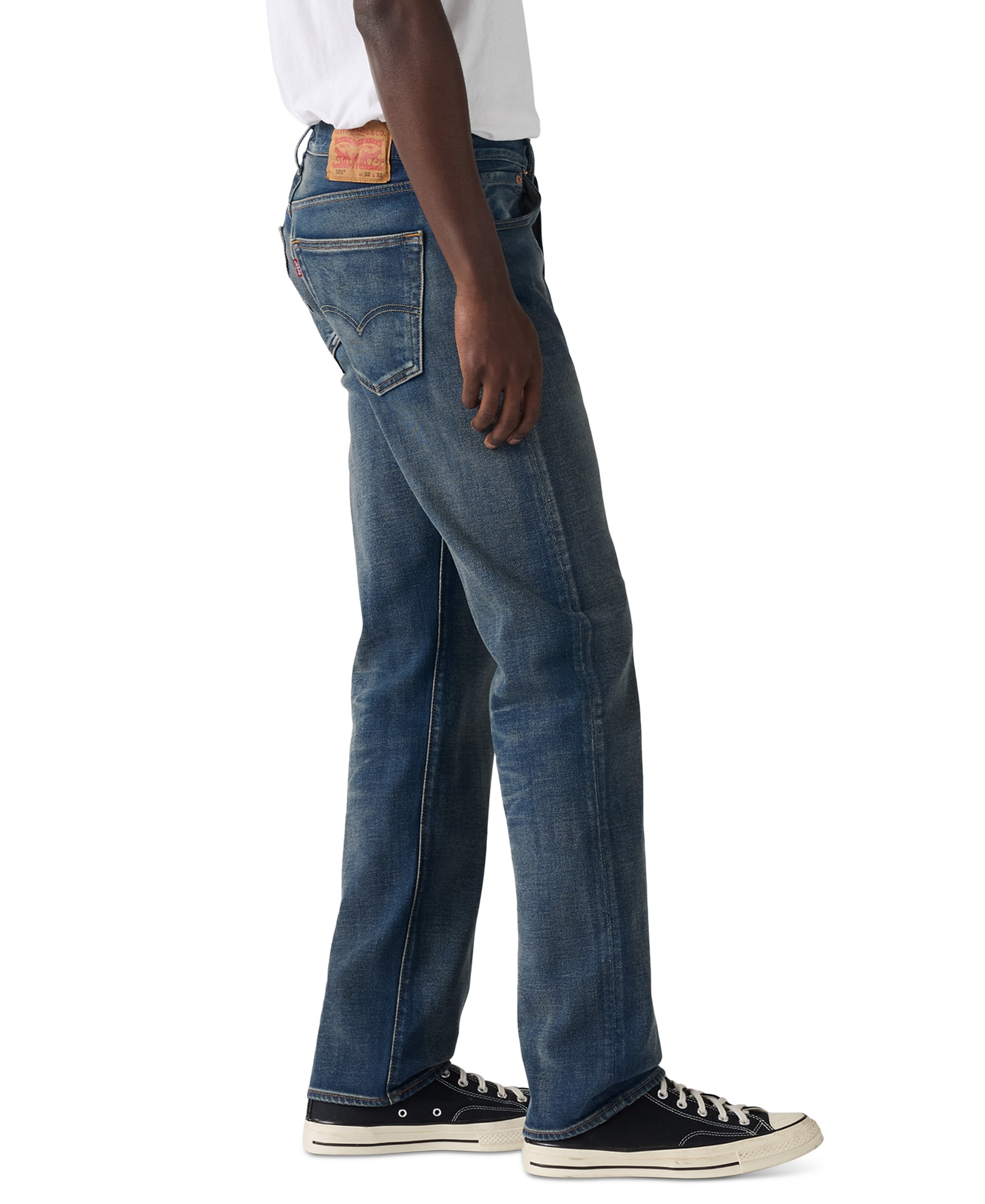 Levi's Men's 501 Straight-Fit Button Fly Stretch Jeans - 3pm In Columbus
