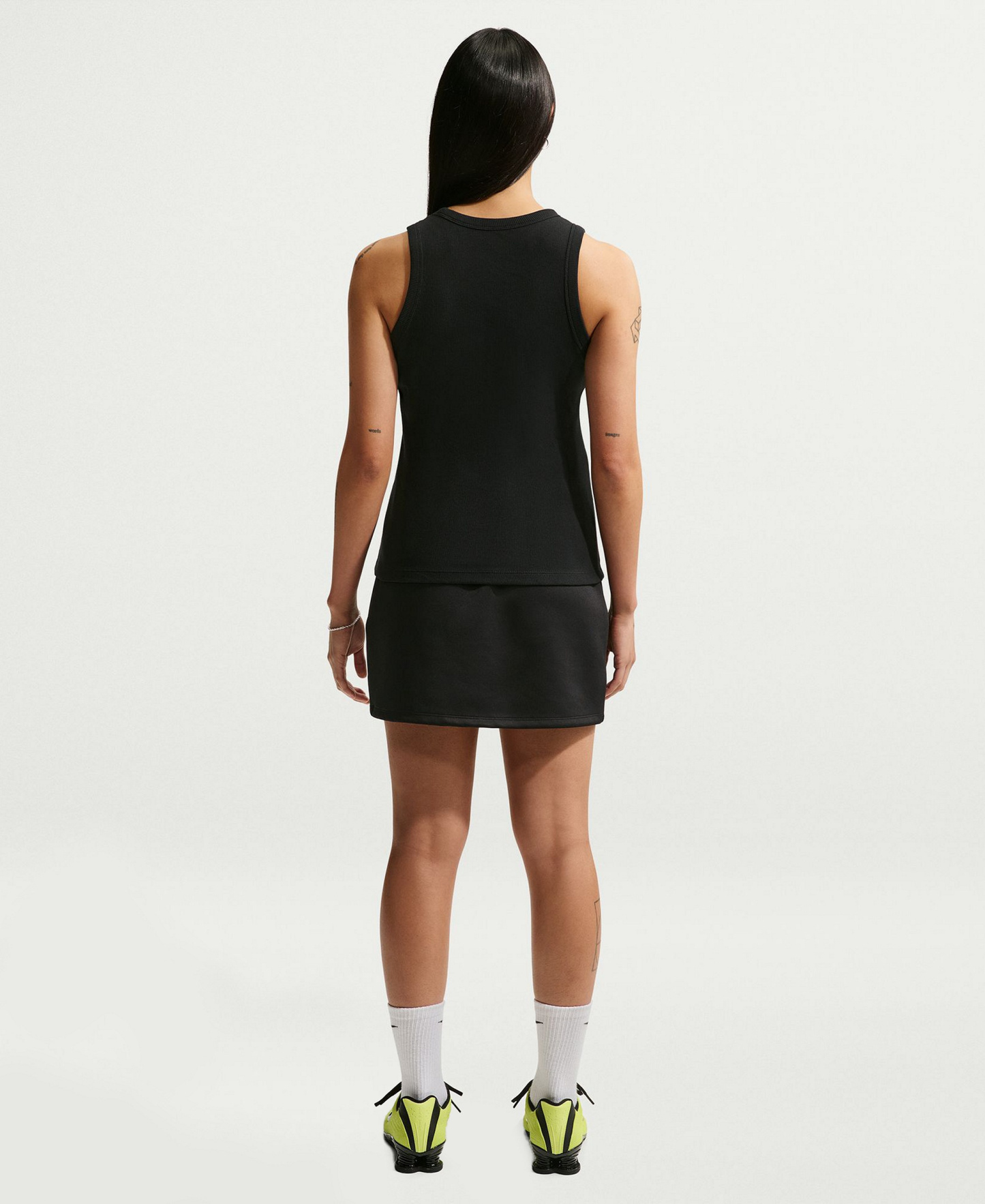 Nike Women's Tight Ribbed Tank Top - Black/white