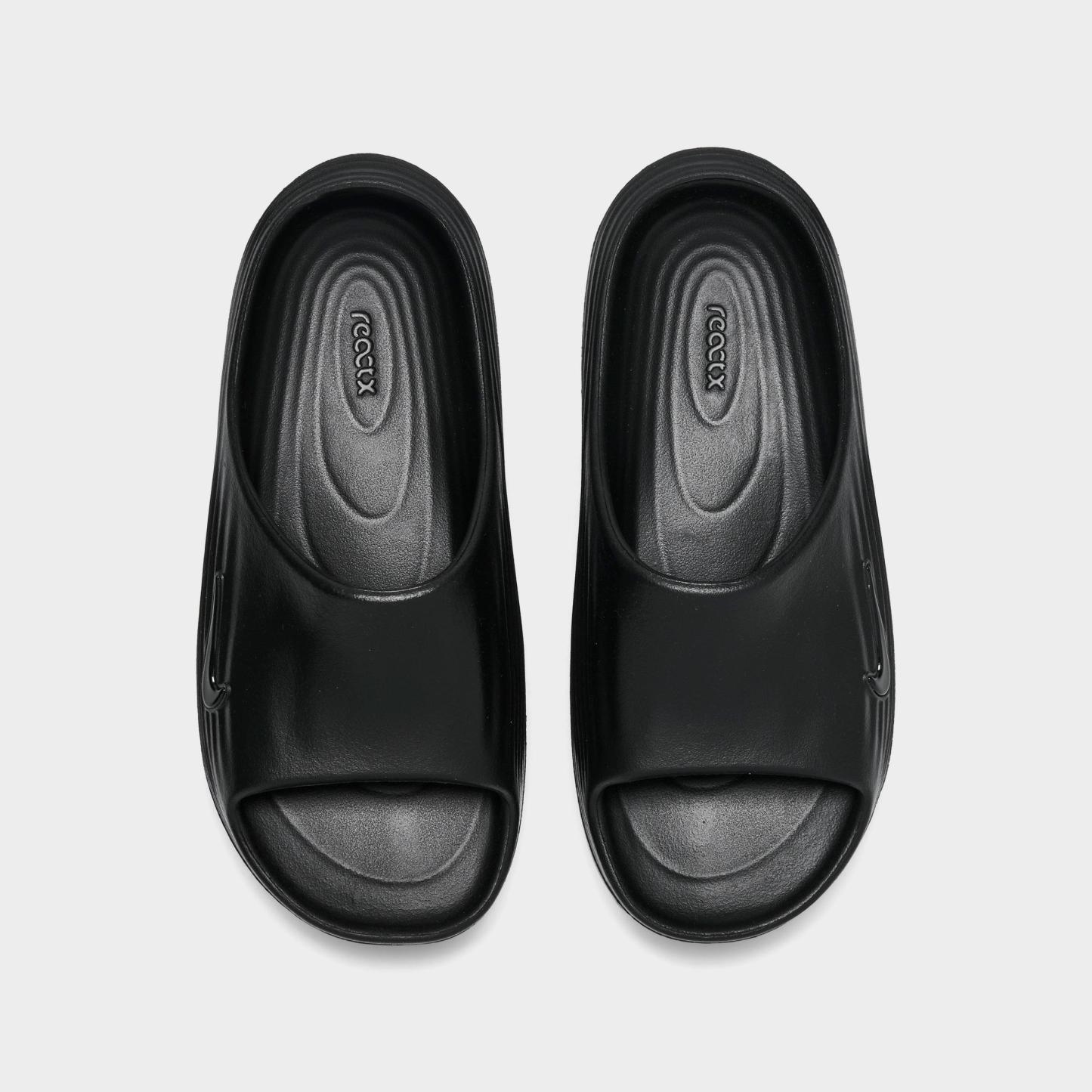 Women's Nithtke ReactX Rejuven8 Slide Sandals - Black/Black/Black - Top view