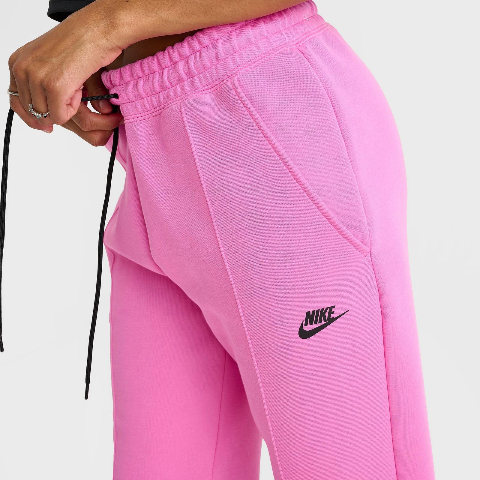 Women's Nike Sportswear Tech Fleece Jogger Pants - Playful Pink/Black