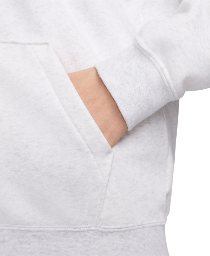 Nike Women's Sportswear Club Fleece Full-Zip Hoodie - Birch Heather/Black