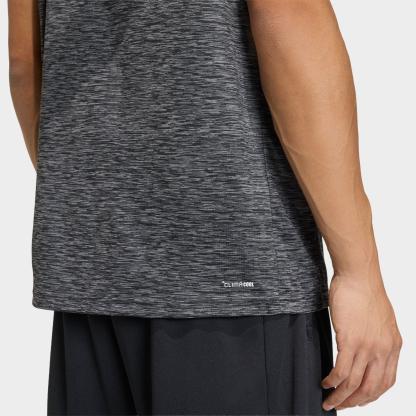 Men's adidas Workout Essentials Brandlove Sleeveless T-Shirt - Grey Melange/Grey