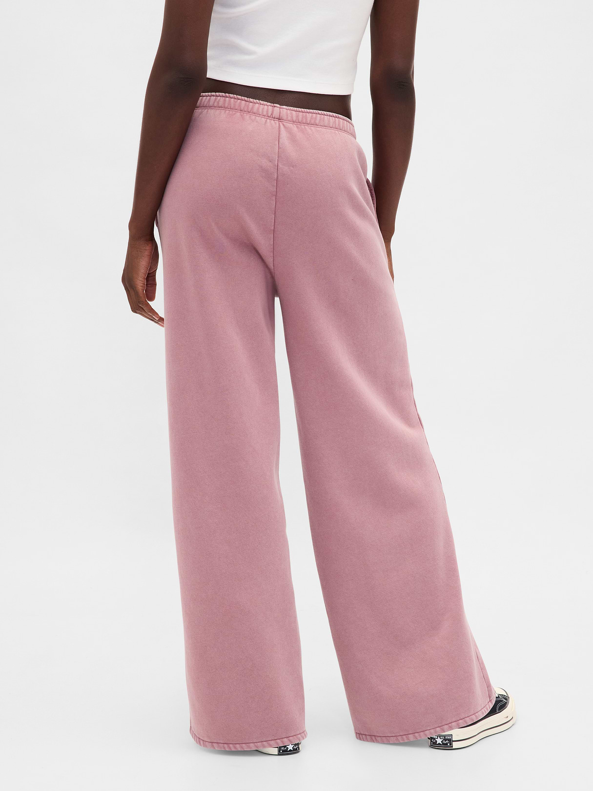 VintageSoft Baggy Sweatpants - Mauve pink wash