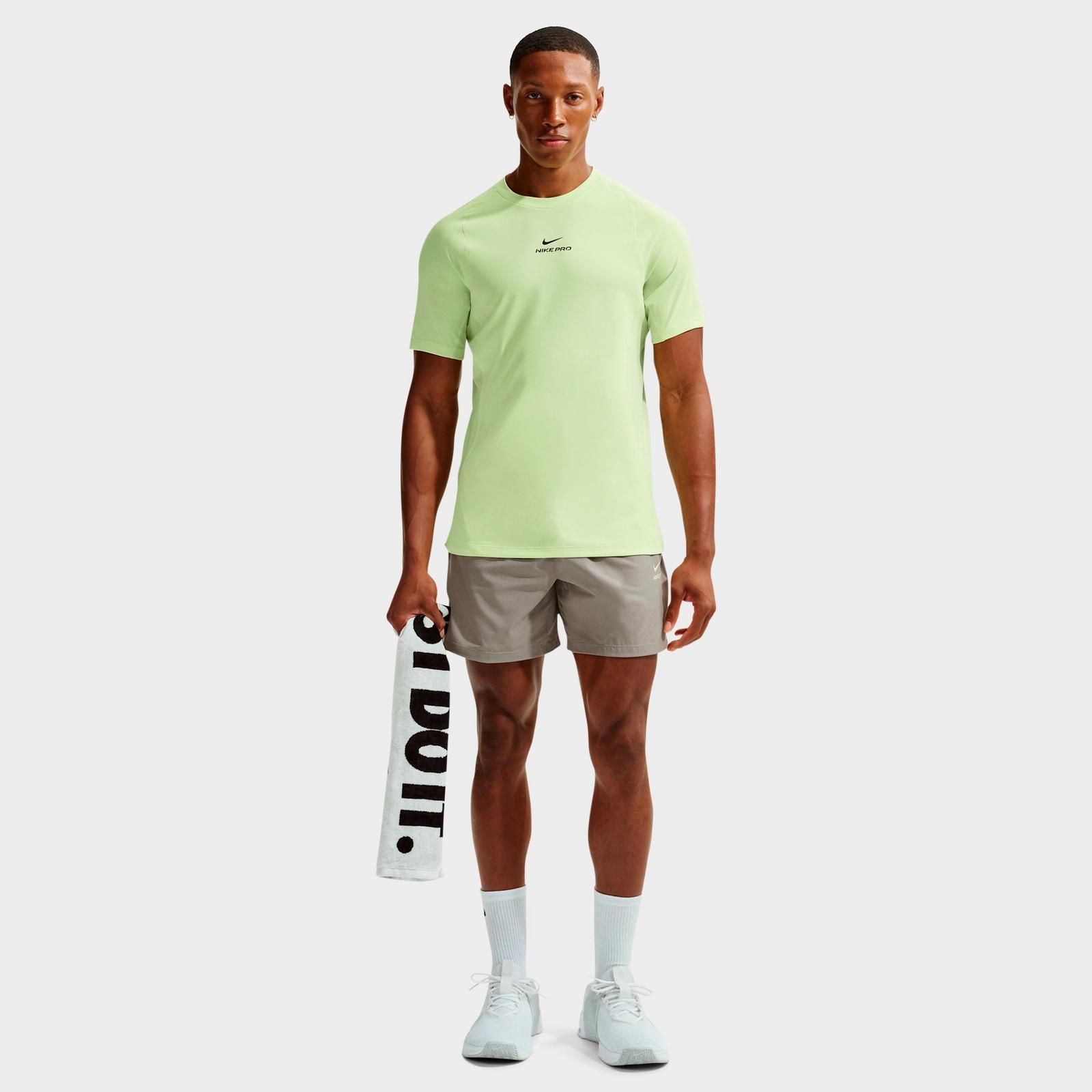 Men's Nike Pro Dri-FIT Training Top - Light Liquid Lime/Black