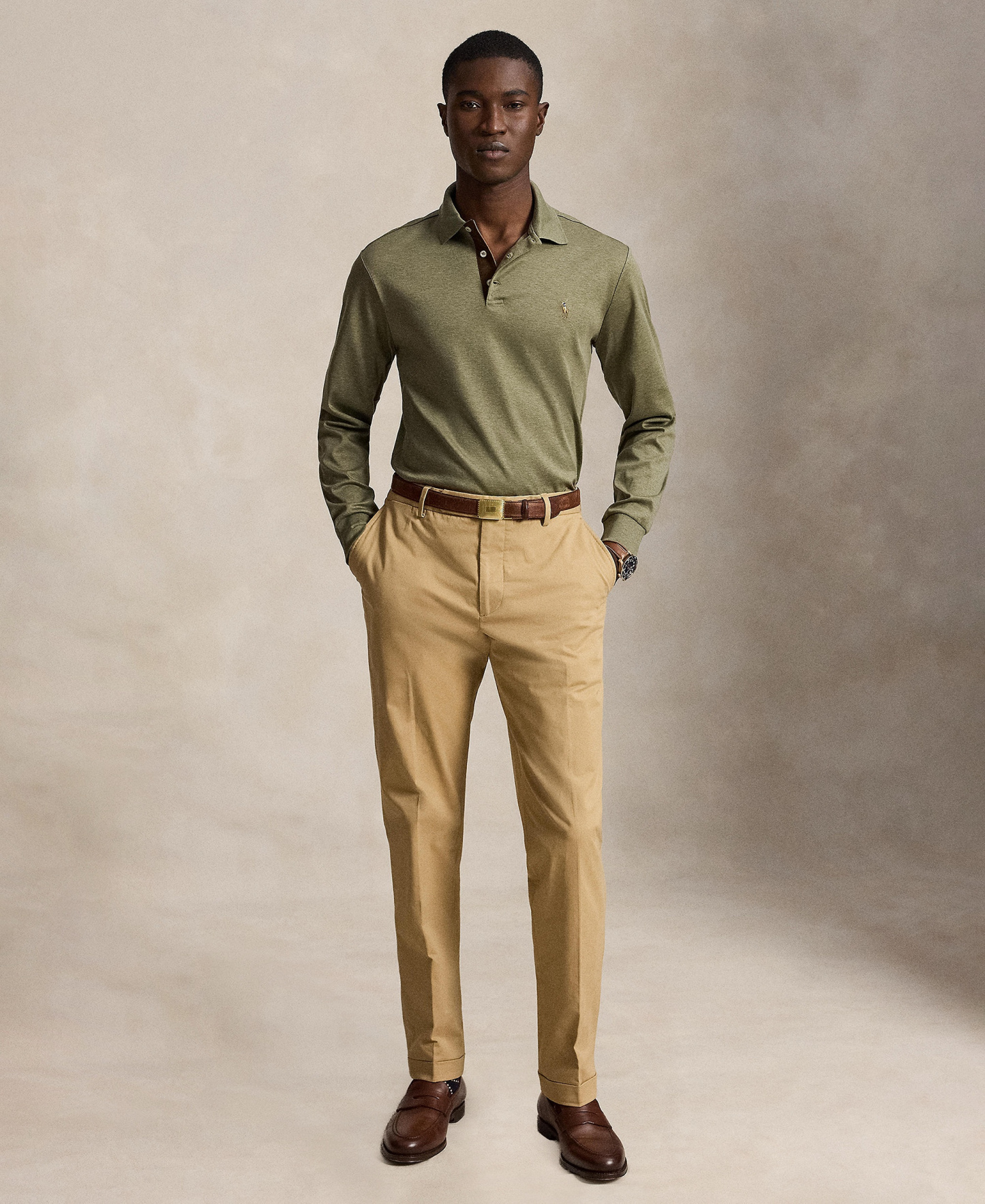 Polo Ralph Lauren Men's Classic-Fit Polo Shirt - Light Green Heather