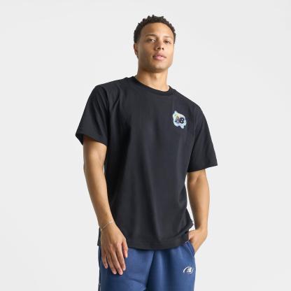 Men's New Balance Heat Map Motion T-Shirt - Black - view 4