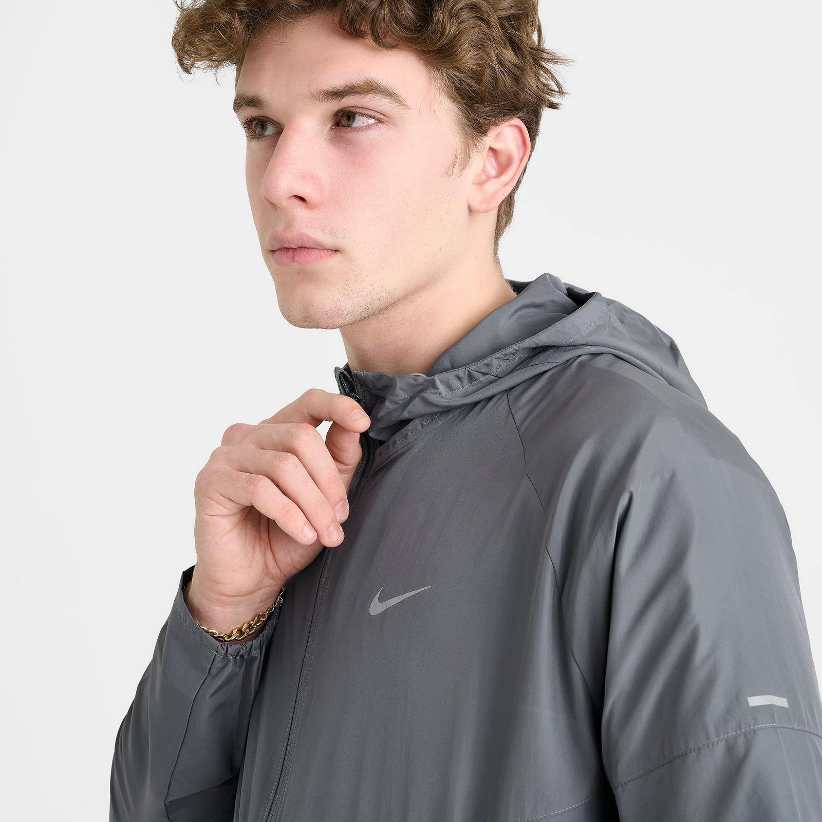 Men's Nike Repel Miler Running Jacket - Smoke Grey/Smoke Grey