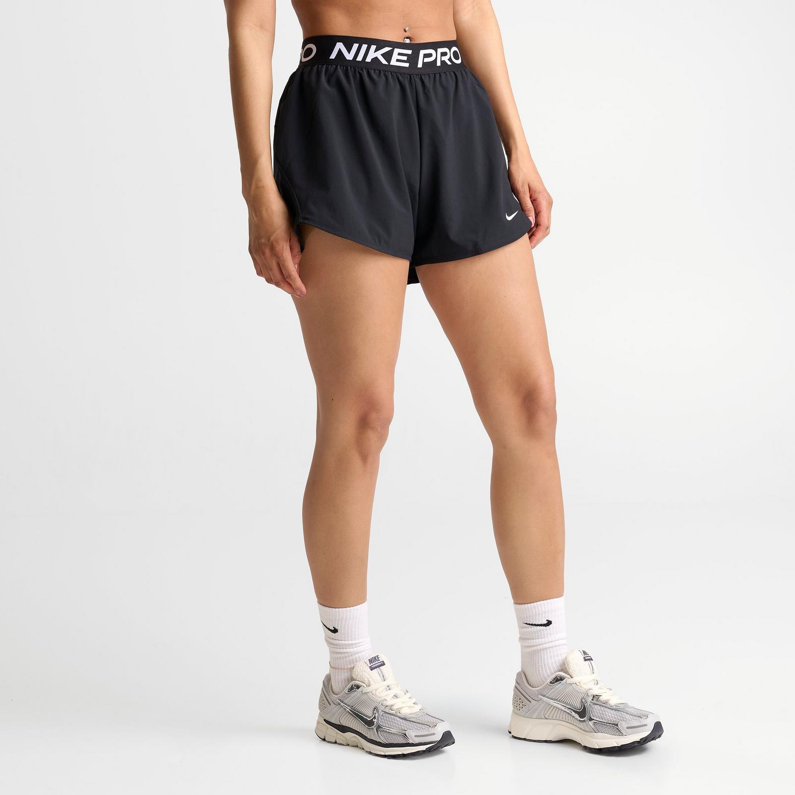 Women's Nike Pro 2-in-1 Shorts - Black/White