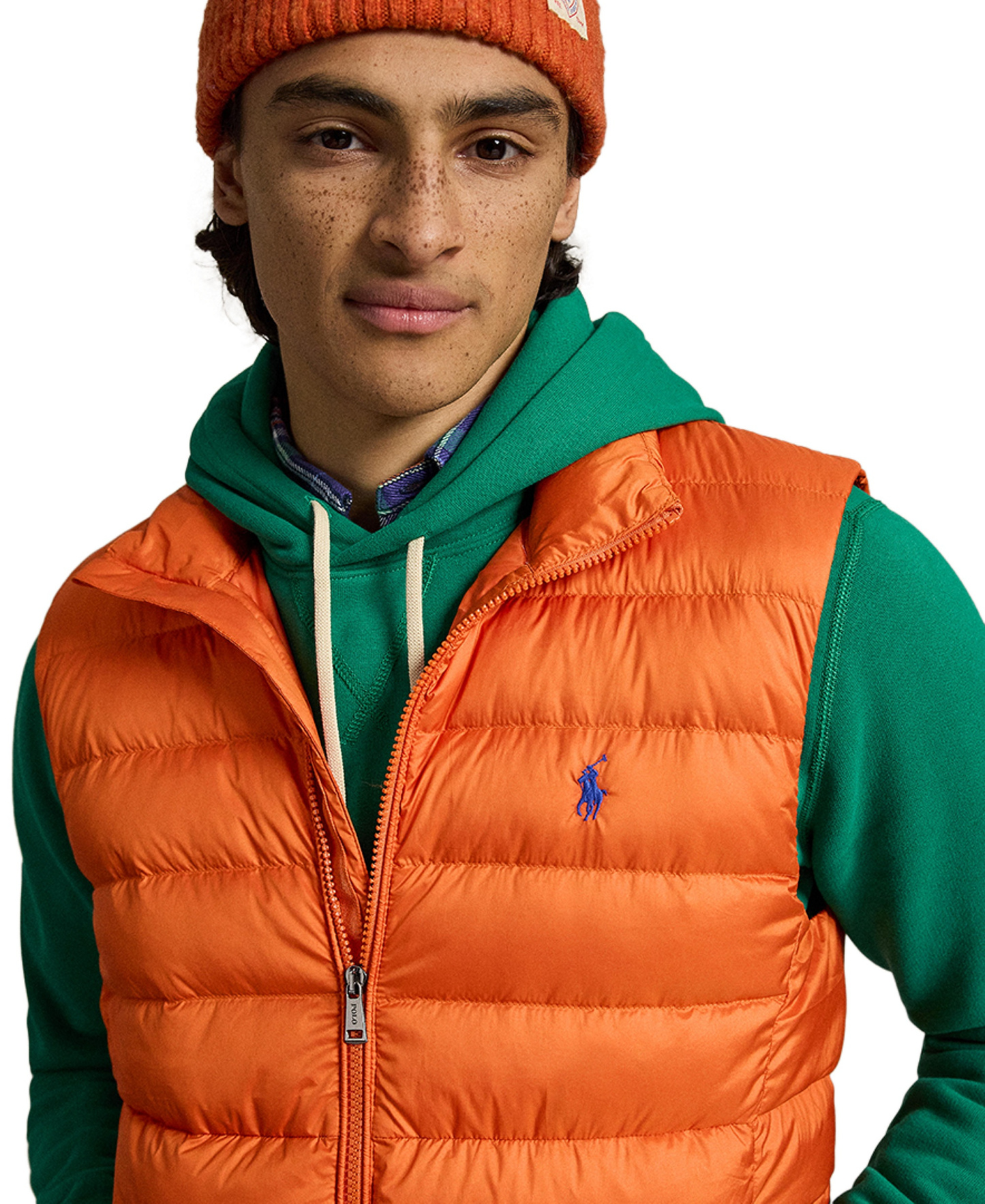 Polo Ralph Lauren Men's The Colden Packable Down Vest - College Orange