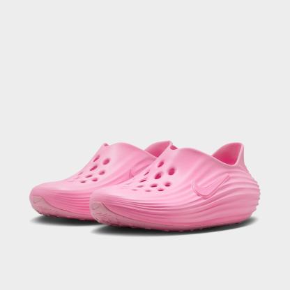 Big Kids' Nithtke ReactX Rejuven8 Recovery Casual Shoes - Pink Rise - Both shoes facing left