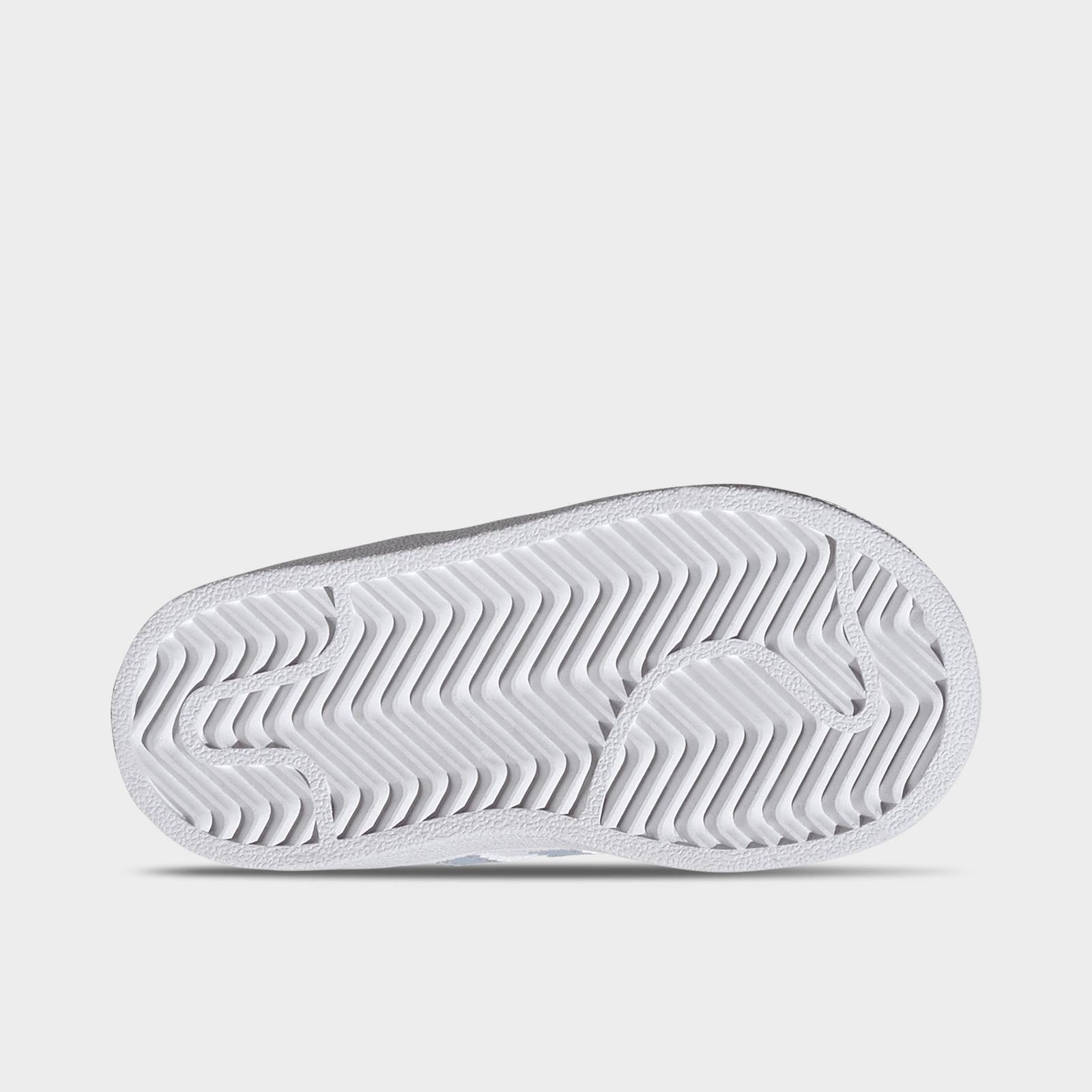 Kids' Toddler adidas Originals Superstar Casual Shoes - White/Crystal Sky/White - view 6