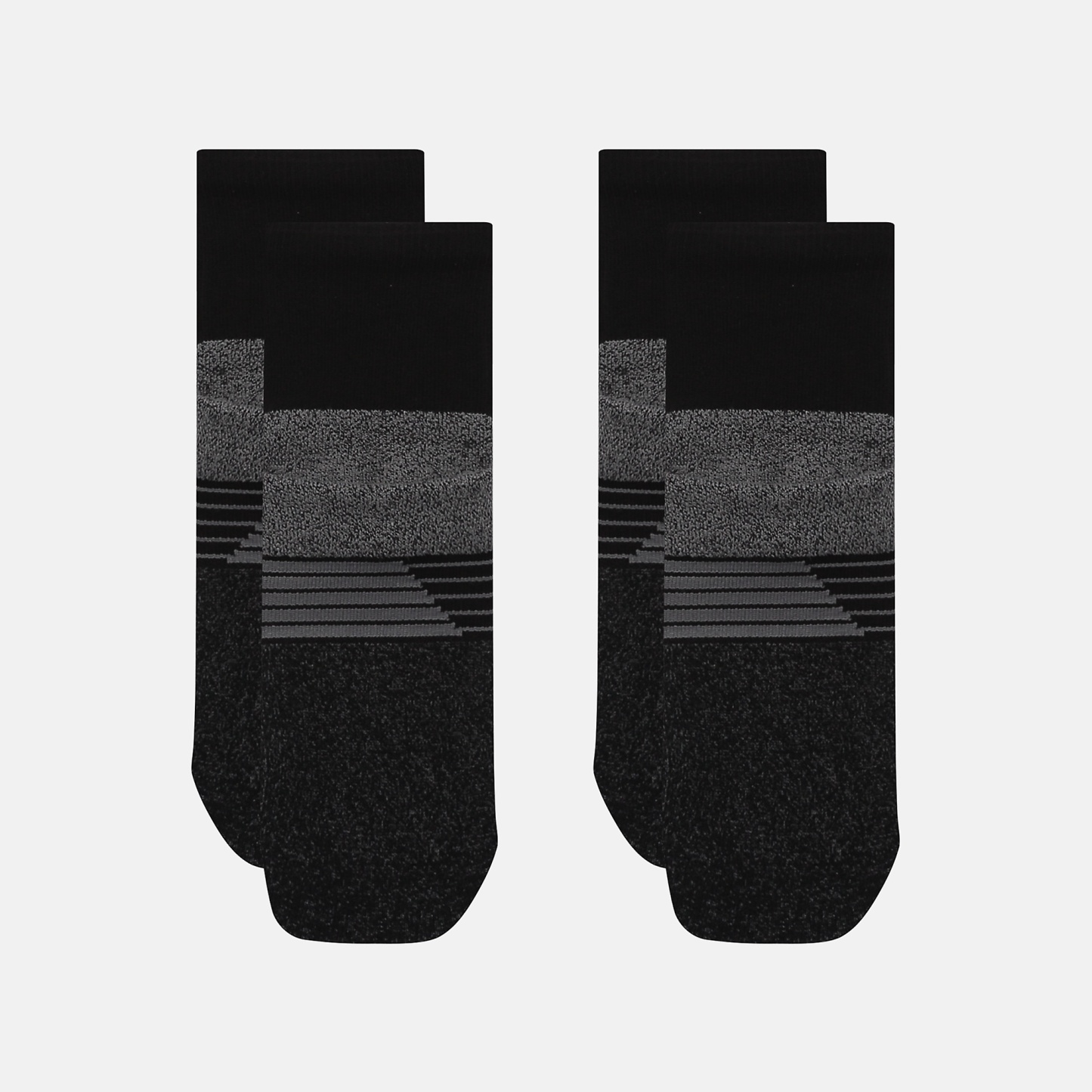 New Balance Pro Training Cushion QTR Socks 2 Pack, LAS25142BK