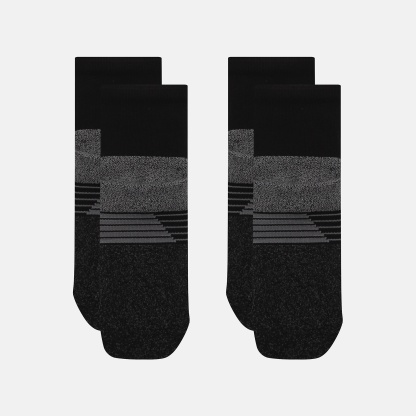 New Balance Pro Training Cushion QTR Socks 2 Pack, LAS25142BK