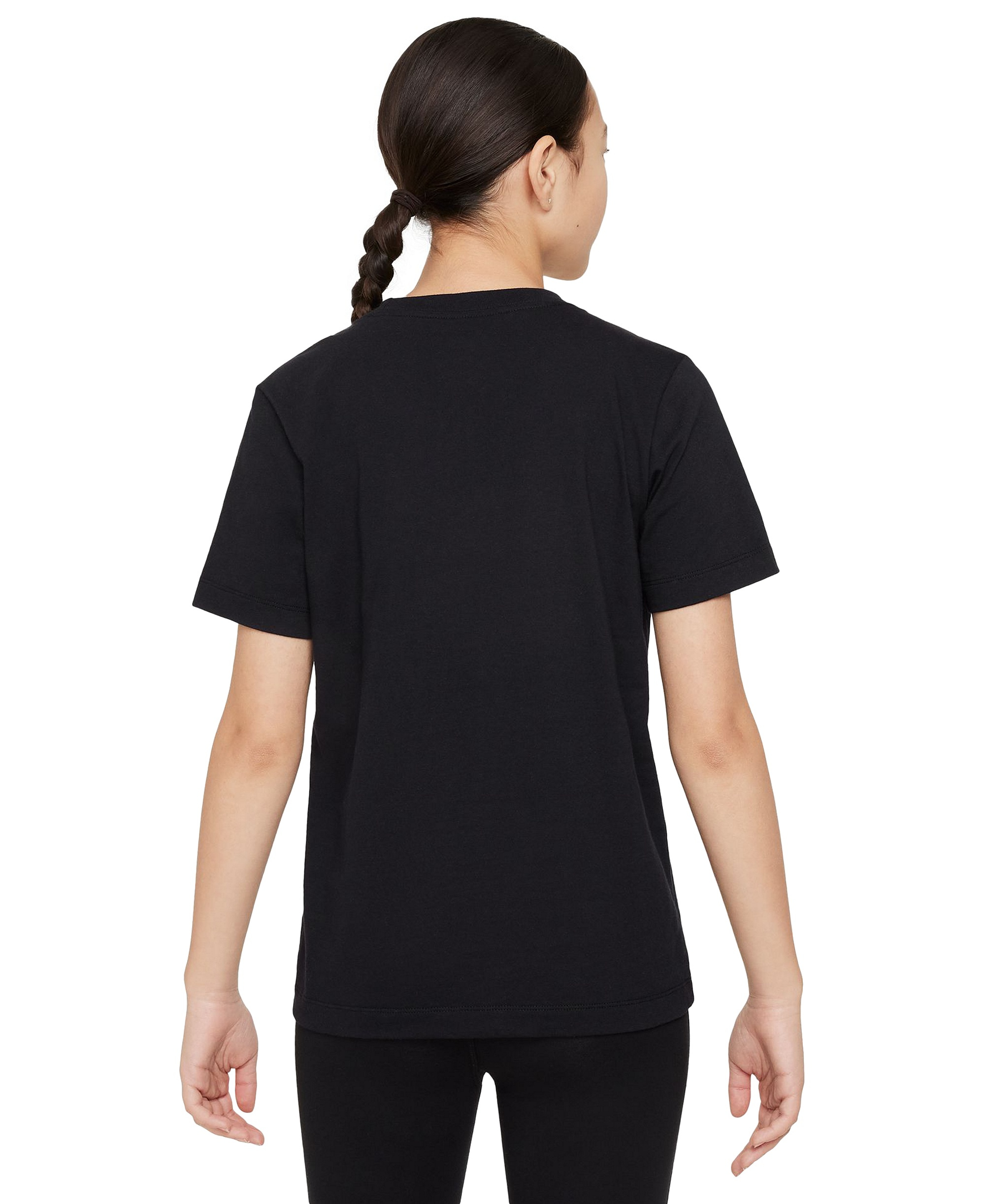 Nike Boys' and Girls' 6-20 Sportswear Logo Graphic T-Shirt - Black