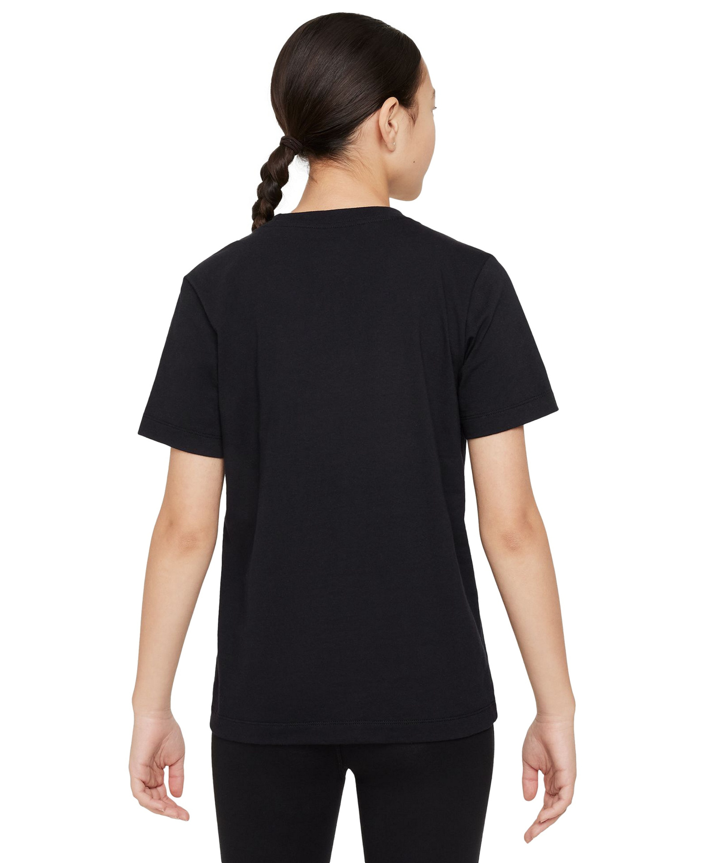 Nike Boys' and Girls' 6-20 Sportswear Logo Graphic T-Shirt - Black