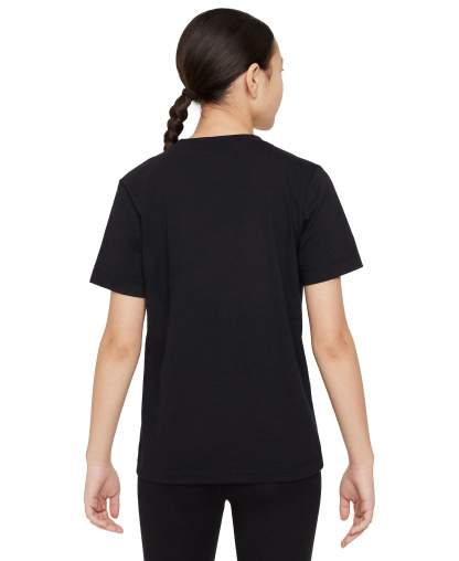Nike Boys' and Girls' 6-20 Sportswear Logo Graphic T-Shirt - Black
