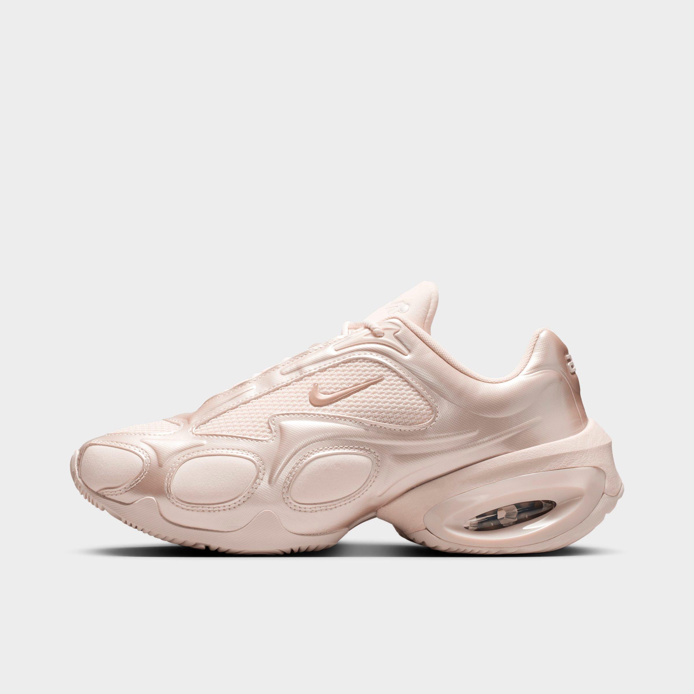 Women's Nithtke Air Max Muse Casual Shoes - Chalk/Chalk/Metallic Silver - Left shoe facing left. Outside of the shoe.