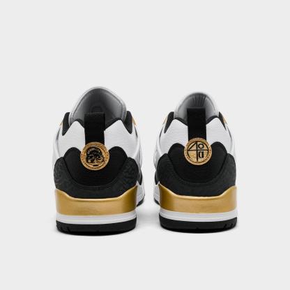 Men's Jordan Spizike Low Casual Shoes - White/Metallic Gold/Black - view 4