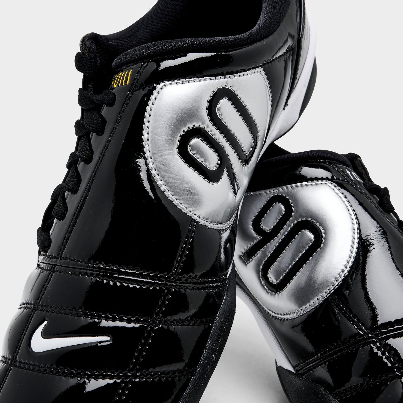Men's Nike Total 90 Casual Shoes - Black/White/Metallic Silver