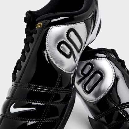 Men's Nike Total 90 Casual Shoes - Black/White/Metallic Silver