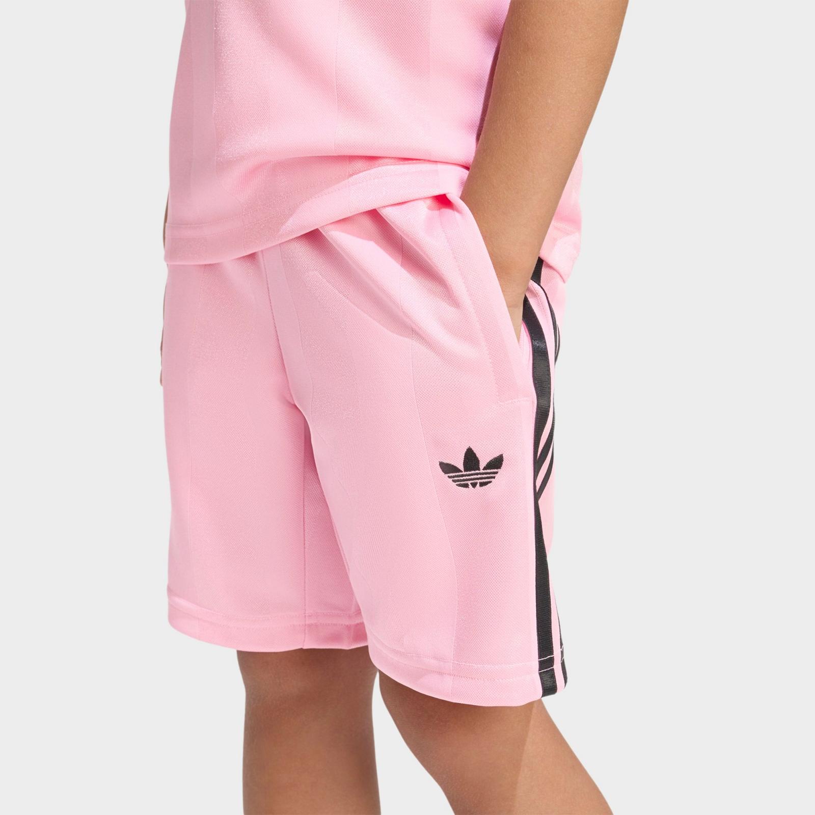 Little Kids' adidas Originals Jersey and Shorts Set - Light Pink - view 6