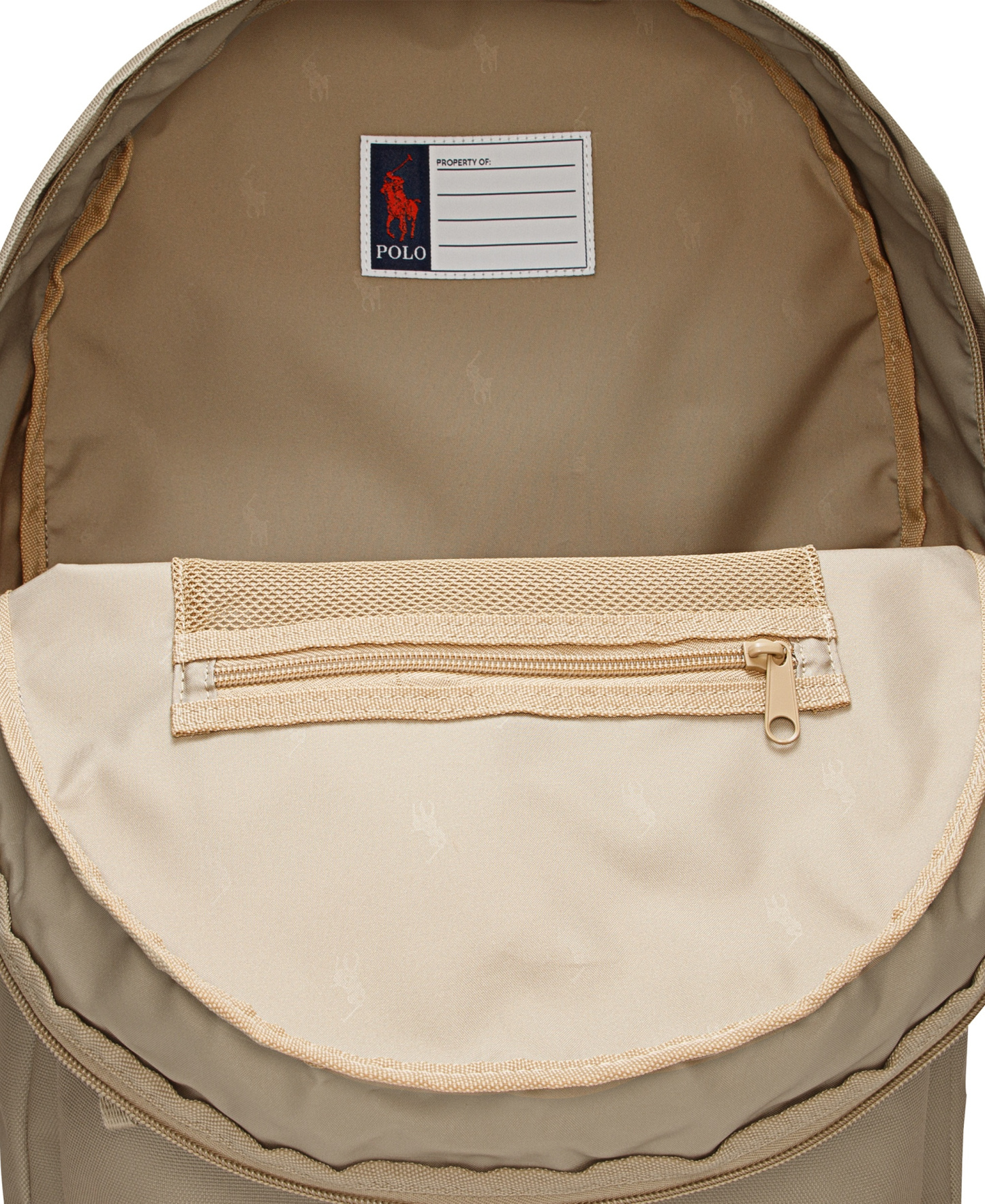 Polo Ralph Lauren Boys' and Girls' Embroidered Pony Color Backpack - Vintage Khaki