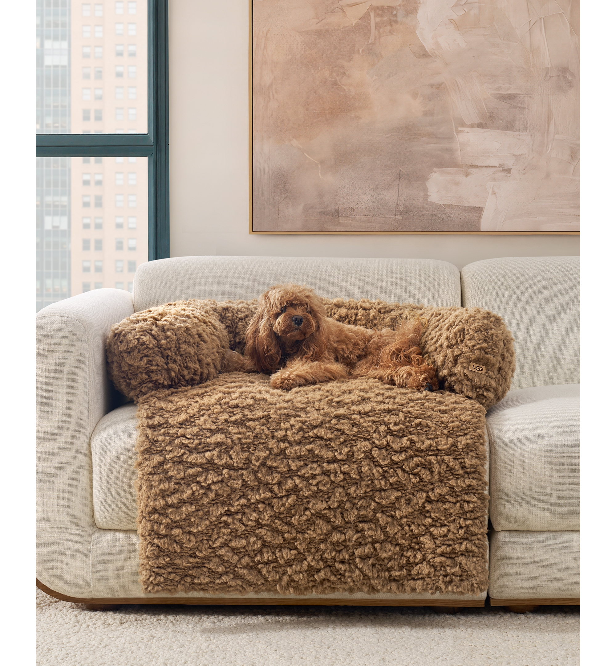 UGG® Shira Pet Sofa - Chestnut