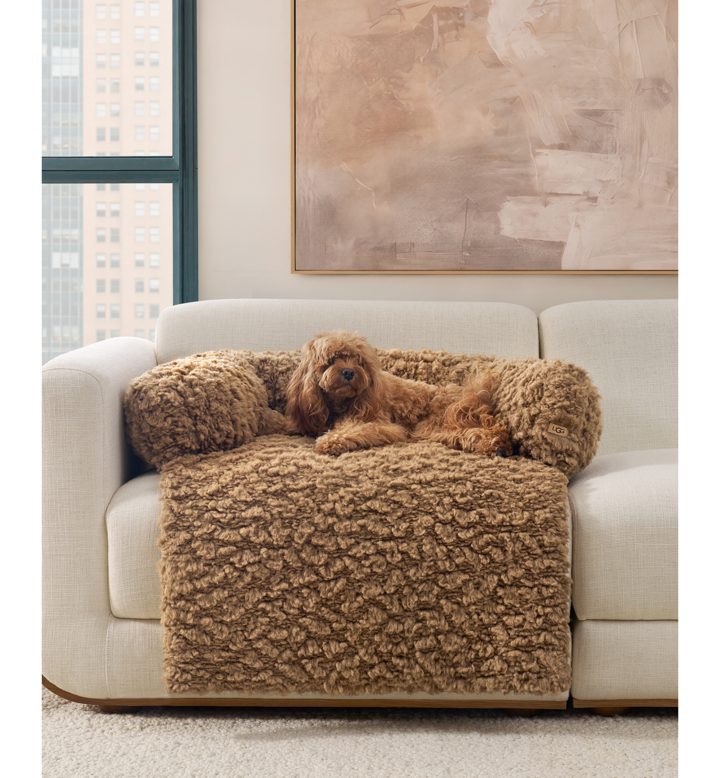 UGG® Shira Pet Sofa - Chestnut