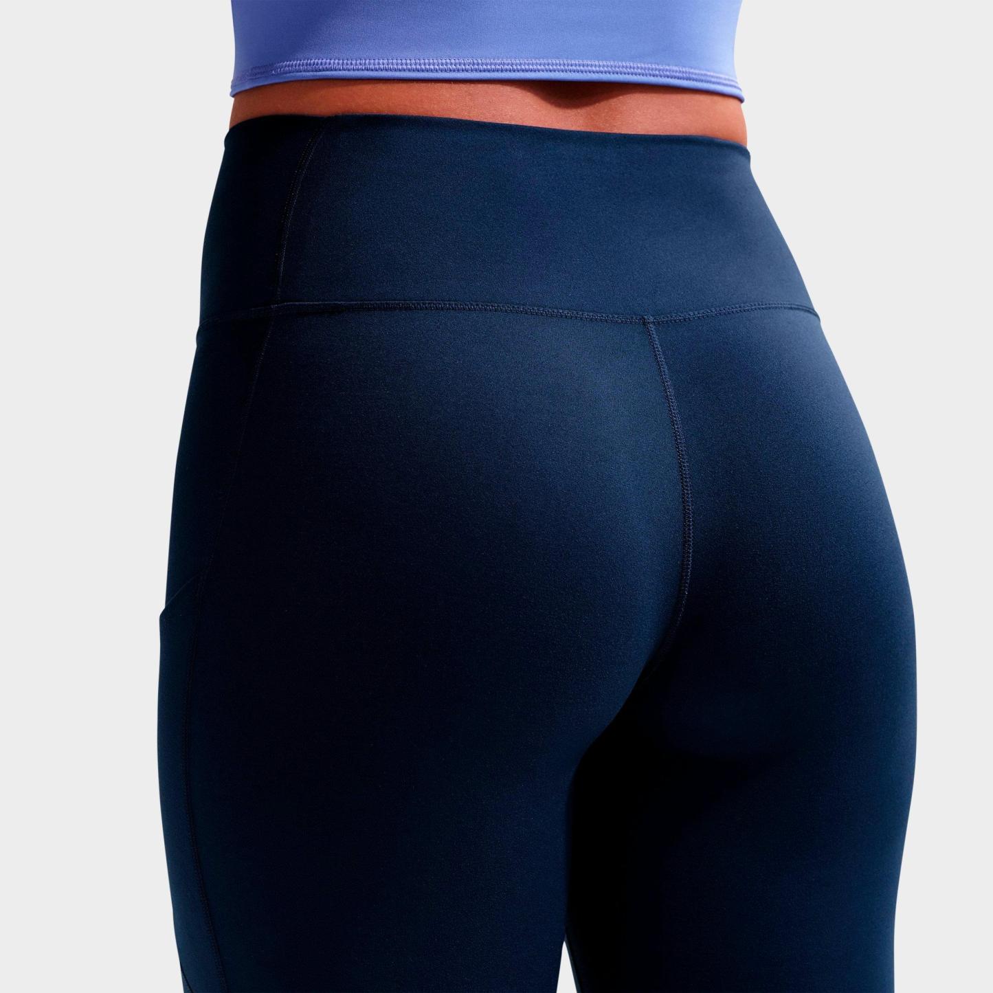 Women's Nithtke One Dri-FIT High-Rise 7/8 Training Tights - Midnight Navy/White