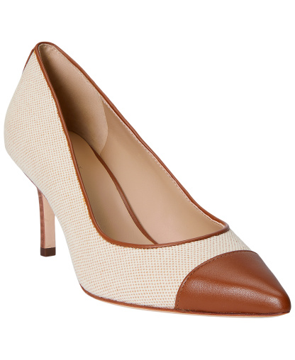 Lauren Ralph Lauren Women's Lanette Washed Canvas Slip-On Pumps - Natural/Lauren Tan