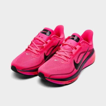 Women's Nithtke Pegasus 42 Running Shoes - Part 1 - Hyper Pink/Black/Laser - Both shoes facing left